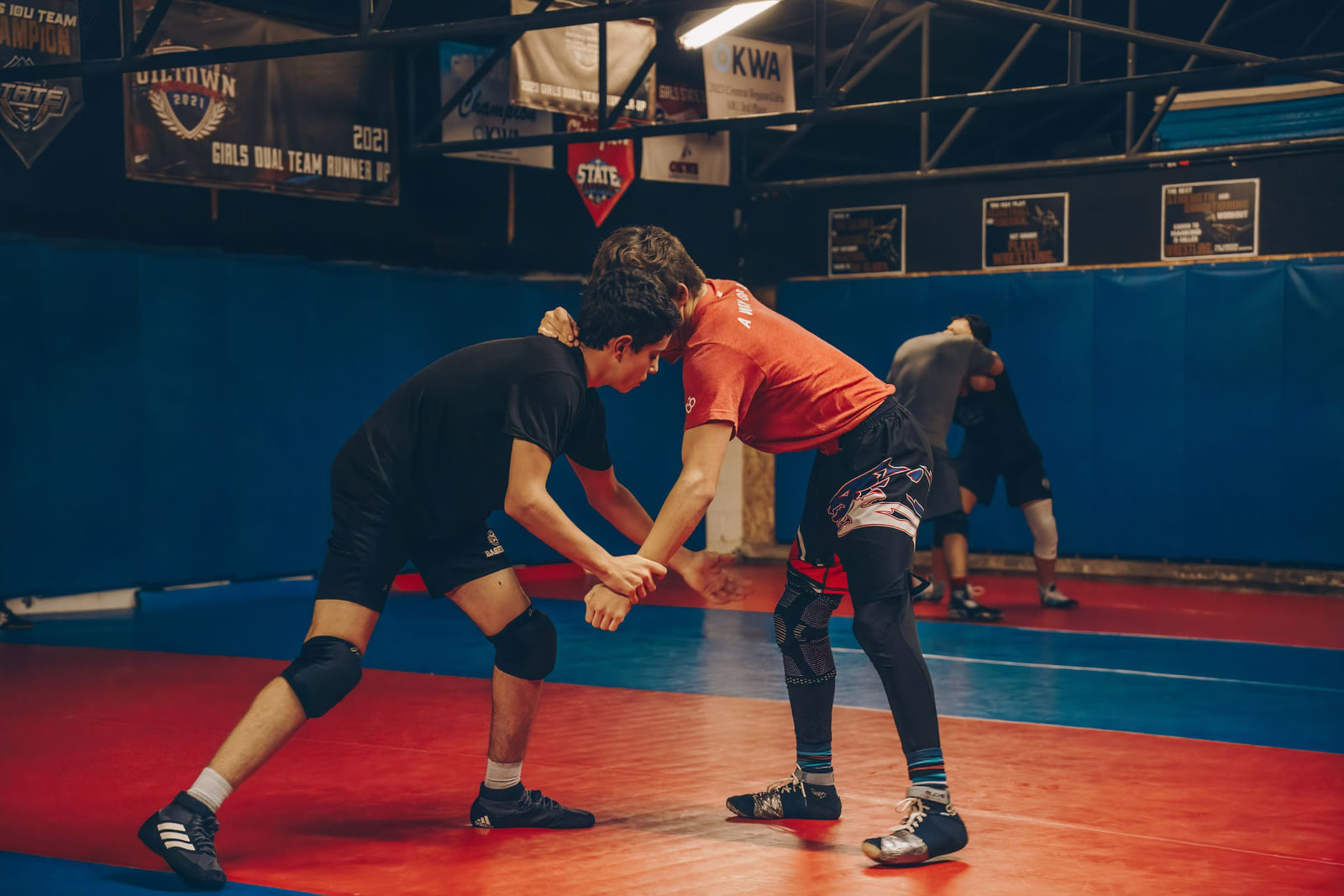 Tatami de NEGEV Academy pendant un cours de Lutte